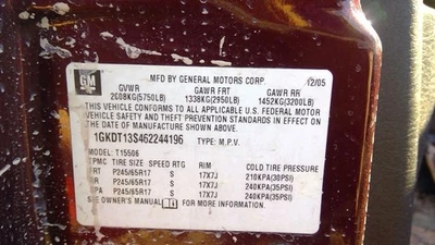 (LOCAL PICKUP ONLY) Driver Left Fender Fits 02-09 ENVOY 3460291 Foto 1 de 4