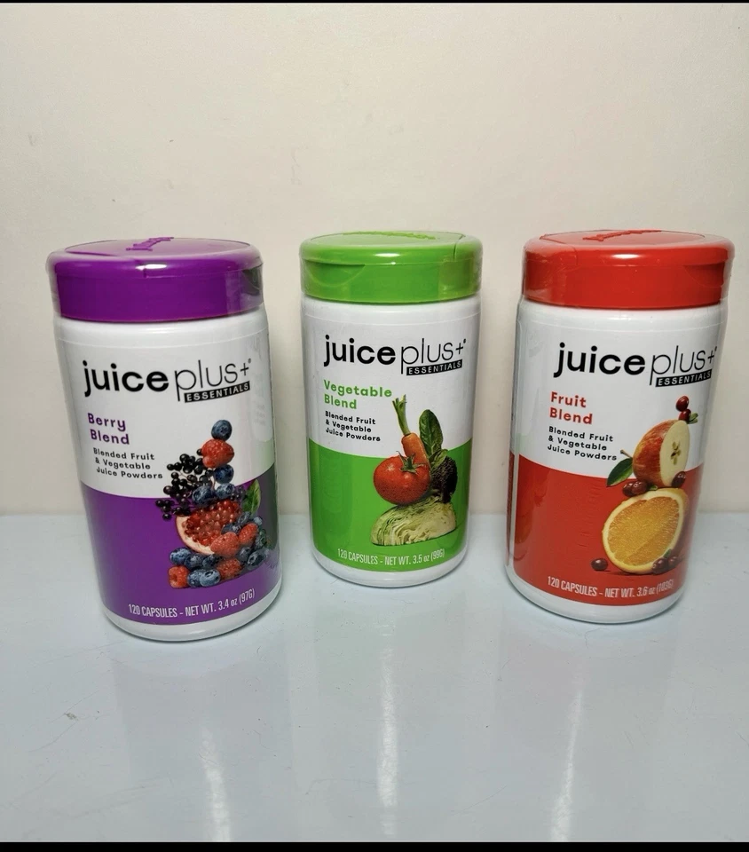 Juice Plus Trio Vegetable Berry & Fruit Blends 360 Capsules 2 Mo Supply Exp 2/27 - Image 1 of 1