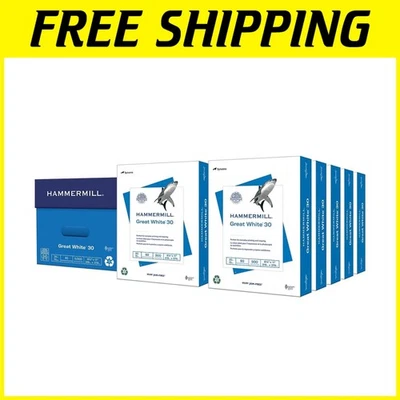 Eco-Friendly 30% Recycled Printer Paper - 8.5x11 - 5000 Sheets, Jam-Free - Image 1 of 4