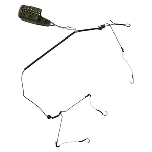 Complete Terminal Tackle Set Carp Fishing Feeder Basket Baits Cage Hook Rig Kit - Picture 1 of 49
