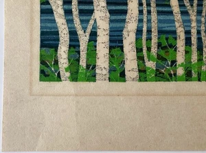 Fumio Fujita Kawagishi D woodblock print 1984 signed limited edition framed - Picture 1 of 10