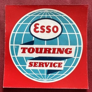 STENCIL DA PARABREZZA ESSO TOURING SERVICE ANNI 50/60 - Imagen 1 de 3