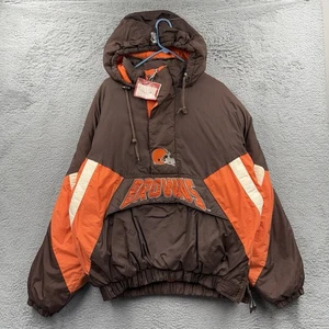 Chaqueta De Colección Cleveland Browns Para Hombre Abrigo XL Fútbol Starter Pro Line Años 90 - Imagen 1 de 7