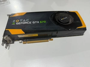 Used Zotac Nvidia GeForce GTX 670  4GB 256BIT DDR5 Graphics Card Great condition - Picture 1 of 5