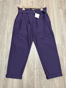 NWT $1495 BRUNELLO CUCINELLI PLEATED, BELTED, DRAWSTRING PANTS, SIZE 10, 46 - Picture 1 of 18