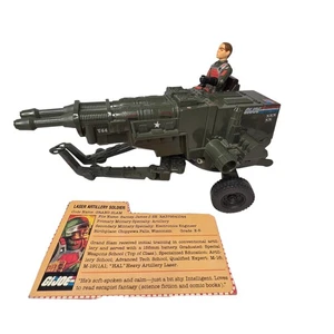 GI Joe HAL schwerer Artillerie Laser mit Grand Slam V1 geradem Arm siehe Bilder mit Karte - Bild 1 von 24