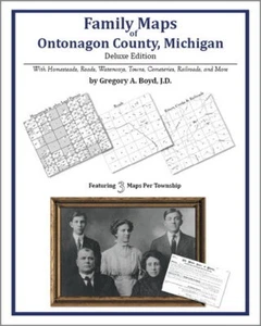 Family Maps Ontonagon County Michigan Genealogy MI Plat - Bild 1 von 1