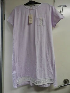 GUHUI Nightshirts Women's Sleepwear Cotton Sleep Shirts Short Sleeve Nightgown - Picture 1 of 4