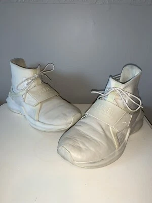 Zapatillas Fenty Puma By Rihanna Ignite - Mujer Talla 8 - Cuero Blanco/Malla Parte Superior Alta Foto 1 de 4