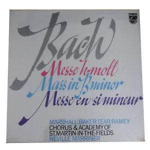 Bach Mass in B Minor Phillips NEW in original Cellophane Phillips 3 LPs - Imagen 1 de 1