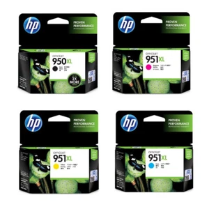 4 ink Cartridges HP 950XL Black / 951XL Colour High Yield Ink Cartridges - Picture 1 of 10