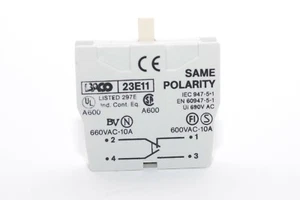 Kontaktelement / Kontaktblock von BACO Typ 23E11, 600 V, NO/NC, Contact Block - Picture 1 of 5