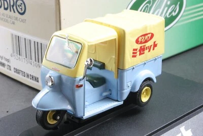 Ebbro 43094 1:43 Scale Daihatsu Midget With Vinyl Top Die Cast Model Car Blue - Image 1 of 4