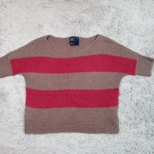 American Eagle Womens Sweater Gray Petite S Wool Cozy Soft Comfort Oversized - Picture 1 of 9