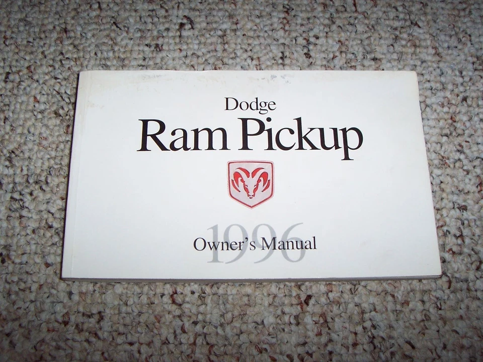 1996 道奇 Ram 1500 2500 3500 车主操作员手册用户指南 LT ST Club Cab — 第 1/1 张图片
