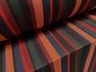 Stretch Crepe Single Jersey Spandex Fabric, Per Metre Boater Stripe Coral Teal