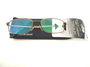 NEU Lesebrille Foster Grant/Magnivision T-10 GUN TITANIUM - UVP 28,00 $ - Bild 1 von 4