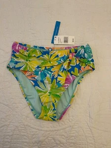 NWT Bleu Rod Beattie Draped Tie Bikini Swim Bottom "Spring It On" Women's sz 4 - Picture 1 of 8