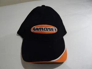Aumann's adjustable baseball cap snapback hat Black 100% Cotton New never worn - Picture 1 of 4