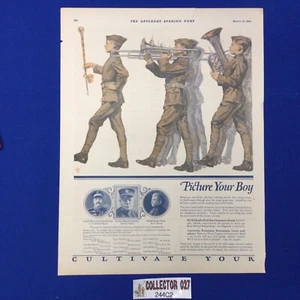 Boy Scout 1924 Rotarians, Kiwanians, Lions, Sponsor A Scout Add 244C2 - Picture 1 of 6