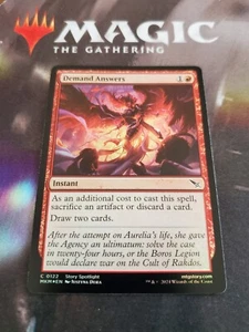 MTG. 2x Demand Answers. Folie. Morde auf Herrenhaus Karlov. Packfrisch  - Bild 1 von 1