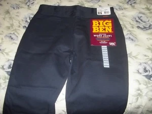 JEAN DA LAVORO BIG BEN WESTERN TAGLIA 36x36 nuovo con etichette 60% cotone / 40% poiyester NUOVO - Foto 1 di 4