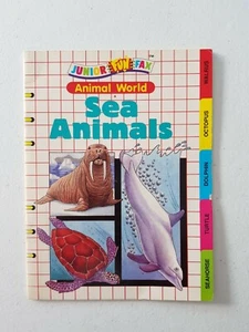 Junior FunFax Book - Animal World Sea Animals PB 1994 Anita Ganeri Fun Fax - Imagen 1 de 5