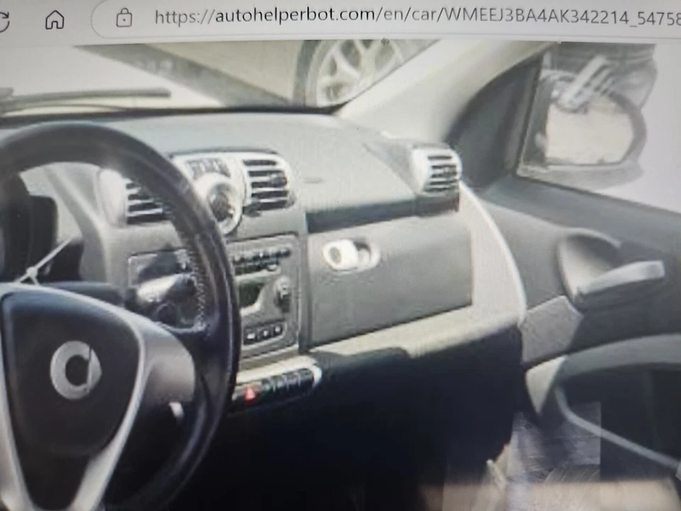 2008-2016 SMART FORTWO PURE DASH GLOVE BOX STORAGE COMPARTMENT DOOR BLACK Foto 1 de 1