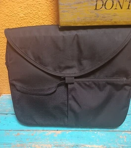 L.L. Bean Laptop Storage Case Black - Padded- Zipper - Pockets-14x 12" - Picture 1 of 4