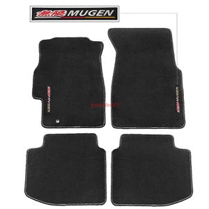 Fits 96-00 Honda Civic Black Floor Mats Front Rear Carpets Non-slip Nylon LHD - Picture 1 of 4