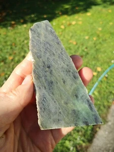 Greenstone Pounamu Nephrite Jade Totoweka slab lapidary carving Rare Apple green - Picture 1 of 8