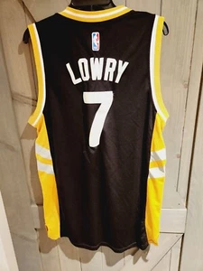 Kyle Lowry Toronto Raptors Adidas Jersey Size Xl Black And Gold - Foto 1 di 5