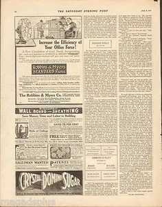 1911 Robbins & Myers elektrischer Ventilator Original Antik Magazin Druck Anzeige - Bild 1 von 1