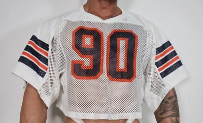 МУЖСКАЯ «90» КОРОТКИЙ РУКАВ БЕЛАЯ ВИНТАЖНАЯ ФУТБОЛЬНАЯ РУБАШКА РАЗМЕР XL - Изображение 1 из 3