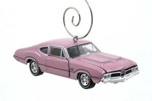 1970 Oldsmobile Cutlasss 442 Pink Christmas Ornament - Picture 1 of 5