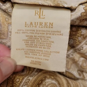 Ralph Lauren Edredón Hera Paisley Gacela Beige Reversible REINA Cálida Manta - Imagen 1 de 16