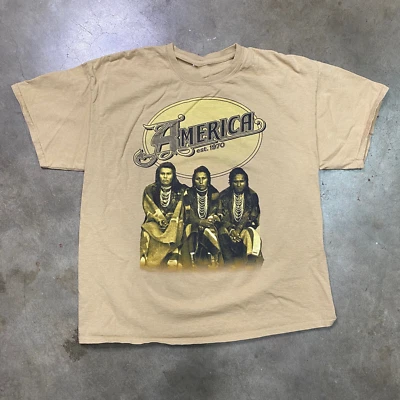 America Band Logo Short Sleeve Gift For Fan S to 5XL T-shirt TMB3016 - Image 1 of 2