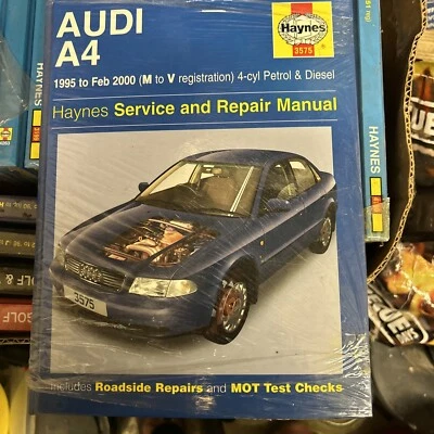 For Audi - A4 Petrol & Diesel 1995-2000 Service Manual 3575 Haynes - Image 1 of 2