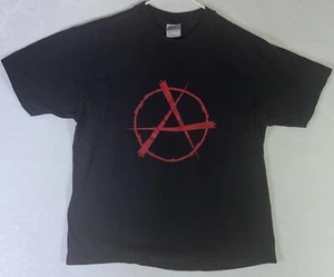 Anarchy T-shirt Vintage Circle A If all else fails Rebel Hanes Beefy T XL *Read - Picture 1 of 9
