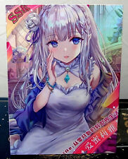Emilia Re:Zero CARTE SSR Goddess Story Anime Waifu Holo Foil Card