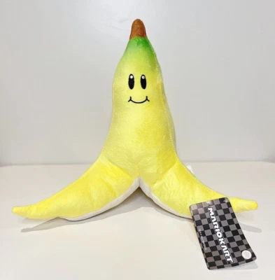 Official Nintendo Super Mario Kart Banana Peel Plush Soft Toy 23cm Brand New - image 1 of 4