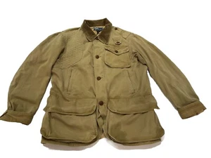 VTG Polo Ralph Lauren Jacket Mens L Field Bird Hunting Safari Corduroy Collar - Picture 1 of 12