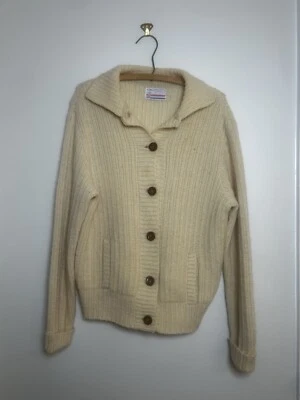 Vintage 60s Pendleton Fisherman’s Cardigan Sweater Medium 38 Wool USA Made VTG - Image 1 of 4