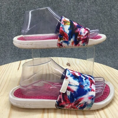 Easy Spirit Sandals Womens 9 Travelcomfy Slide Multicolor Canvas Slip On Flats - Image 1 of 4