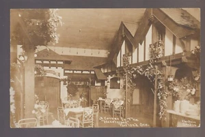 Portland OREGON RPPC c1910 INTERIOR BAR Salón Taberna Restaurante HAZELWOOD OR - Imagen 1 de 2