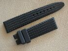21mm Black Tire Rubber Strap Band Fit CHPRD Mille Miglia (21mmX18mm)