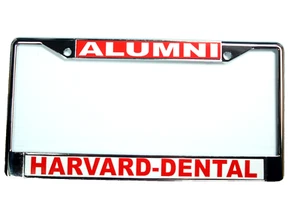 HARVARD-DENTAL Kennzeichenrahmen, Chrom poliert, ALUMNI/HARVARD-DENTAL #0327 - Bild 1 von 1
