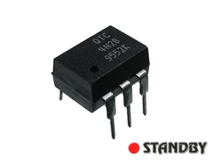 3pcs 4N28 DIP6, QUALITY TECHNOLOGIES, Phototransistor Optocoupler - Bild 1 von 1