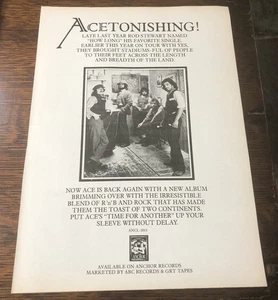 Anuncio de álbum ACE 1976 - recorte de revista vintage - Imagen 1 de 1