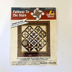 Quilt Block of Month JoAnn "Pathway to the Stars" 2001 MONTH 6 Shooting Star - Picture 1 of 5